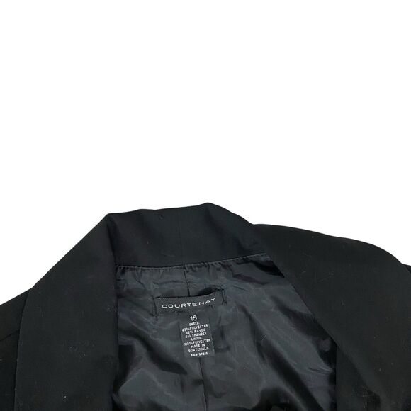 Courtenay Blazer Womens 16 Black Basic Jacket Ruffle Work Office Capsule - Picture 11 of 14